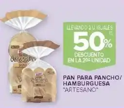 Carrefour Artesano pan para pancho/ hamburguesa oferta
