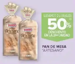 Carrefour Artesano pan de PAN DE MESA "ARTESANO" oferta