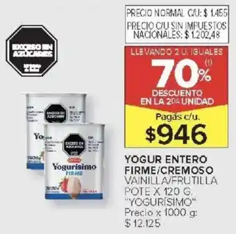 Carrefour Yogurisimo yogur entero oferta