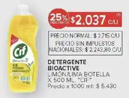 Carrefour Cif detergente bioactive oferta
