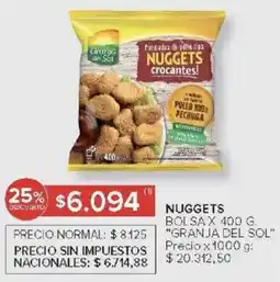 Carrefour Granja del Sol nuggets oferta