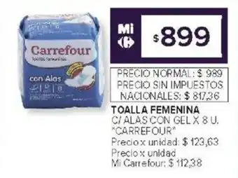 Carrefour Carrefour toalla femenina oferta