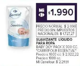 Carrefour Carrefour Essential suavizante líquido para ropa oferta