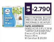Carrefour Carrefour Essential Doble hoja oferta