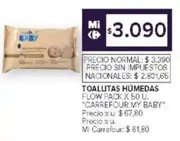 Carrefour Carrefour My Baby toallitas humedas oferta