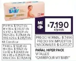 Carrefour Carrefour My Baby pañal hiper pack oferta
