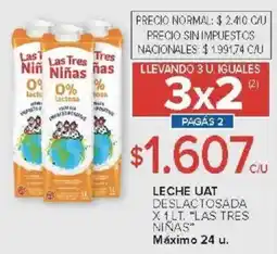 Carrefour Las Tres Niñas leche UAT oferta