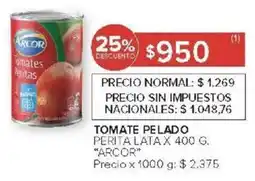 Carrefour Arcor tomate pelado oferta