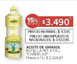Carrefour Cañuelas Aceite de girasol oferta