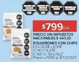 Carrefour Bulnez polvorones con chips oferta