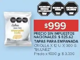 Carrefour Bulnez tapas para empanada oferta