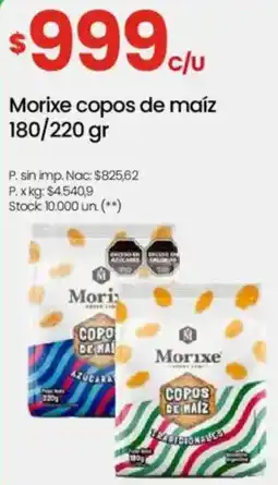 Changomas Morixe copos de maíz oferta