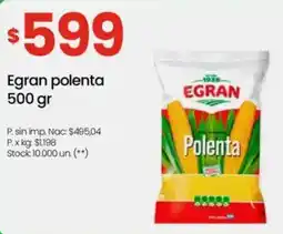 Changomas Egran polenta oferta