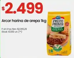 Changomas Arcor harina de arepa oferta