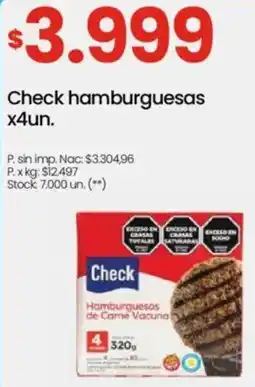 Changomas Check hamburguesas oferta