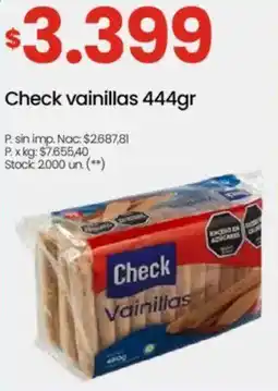 Changomas Check vainillas oferta
