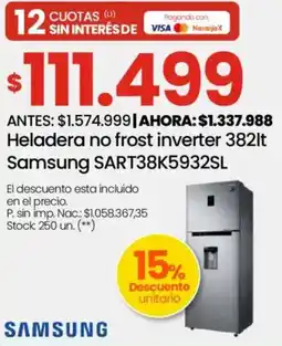 Changomas Samsung heladera no frost inverter oferta