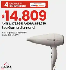 Changomas Gama sec gama diamond oferta