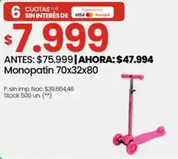 Changomas Monopatín oferta