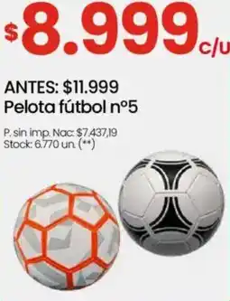 Changomas Pelota fútbol nº5 oferta