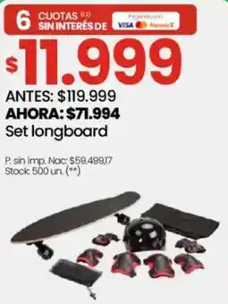 Changomas Set longboard oferta
