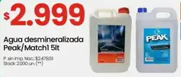 Changomas Agua desmineralizada peak/match1 oferta