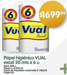 Supermercados Buenos Días Vualexcel papel higiénico oferta