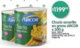 Supermercados Buenos Días Arcor choclo amarillo en grano oferta