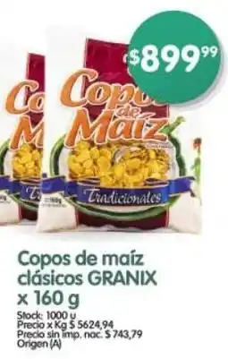 Supermercados Buenos Días Granix copos de maíz clásicos oferta