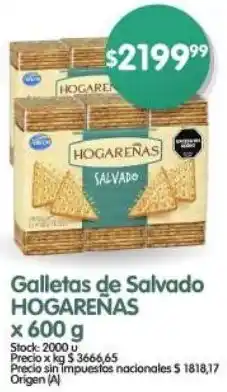 Supermercados Buenos Días Hogareñas galletas de salvado oferta