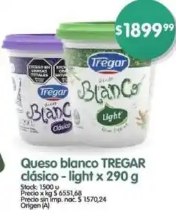 Supermercados Buenos Días Tregar queso blanco clásico-light oferta