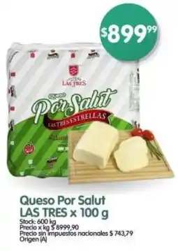 Supermercados Buenos Días Las tres queso por salut oferta