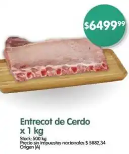 Supermercados Buenos Días Entrecot de cerdo oferta