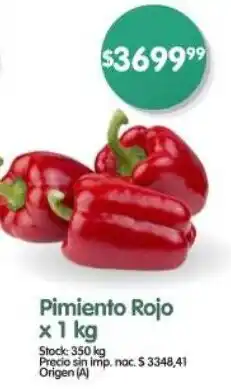 Supermercados Buenos Días Pimiento rojo oferta