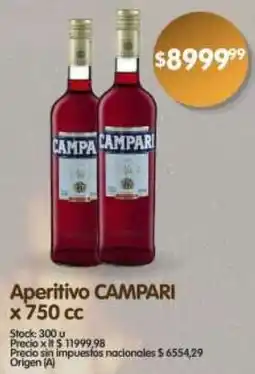 Supermercados Buenos Días Campari aperitivo oferta