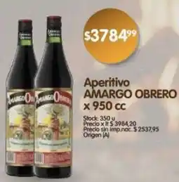Supermercados Buenos Días Amargo obrero aperitivo oferta