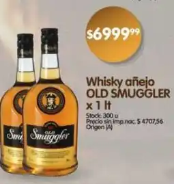 Supermercados Buenos Días Old smuggler whisky añejo oferta