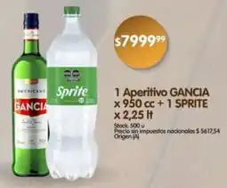 Supermercados Buenos Días Gancia 1 aperitivo oferta