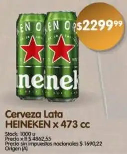 Supermercados Buenos Días Heineken cerveza lata oferta