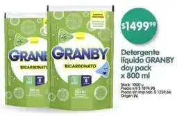 Supermercados Buenos Días Granby detergente líquido doy pack oferta