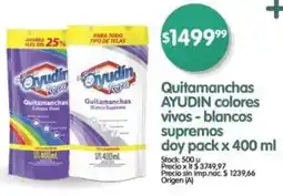 Supermercados Buenos Días Ayudin quitamanchas colores vivos-blancos oferta