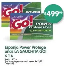 La gauchita go! esponja power protege uñas