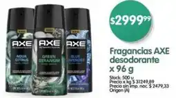 Supermercados Buenos Días Axe fragancias desodorante oferta