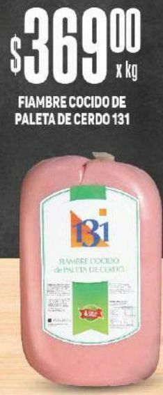 Makro Fiambre cocido de paleta de cerdo 131 kg oferta