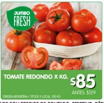 Jumbo Tomate redondo x kg oferta