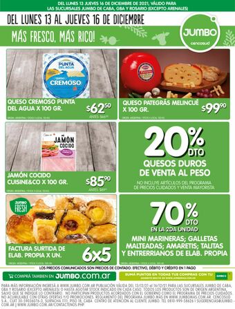 Jumbo Queso cremoso punta del agua oferta