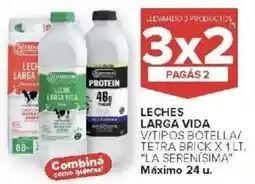 Carrefour La serenisima leches larga vida oferta