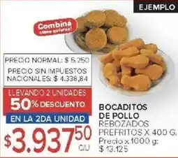 Carrefour Bocaditos de pollo rebozados prefritos oferta