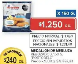 Carrefour Portobelo medallón de merluza rebozado oferta