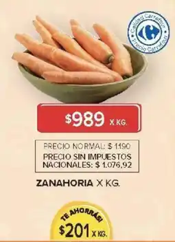 Carrefour Zanahoria oferta